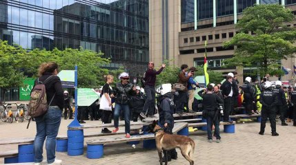 Les gilets jaunes à la gare du Nord ce 26 mai
