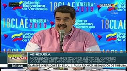Nicolás Maduro se pronuncia en favor del rescate de Latinoamérica