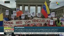 Activistas alemanes expresan apoyo a Venezuela