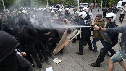 Gilets Jaunes clash with police in Brussels amid European elections