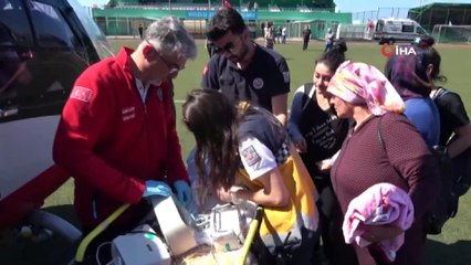 Hava ambulansı 1 aylık Elfin Ilgın bebek için havalandı