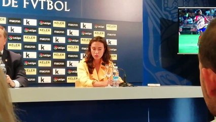 Nahikari García comparece ante los medios tras renovar con la Real