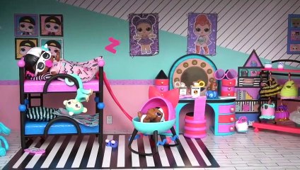 LOL Family  School Morning Routine in NEW LOL Surprise Dollhouse - Barbie Pretend Play