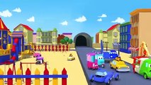 Tom The Tow Truck and Suzy the PINK CAR in Car City - Cars Trucks construction cartoon for children