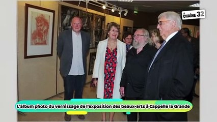 L'album photo du vernissage de l'exposition des beaux-arts à Cappelle la Grande