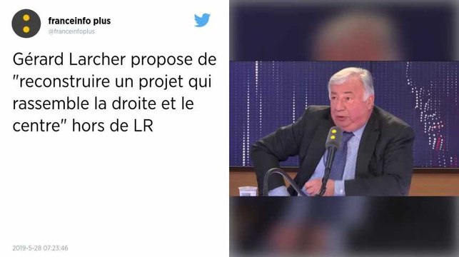 Gérard Larcher veut quitter Les Républicains pour « un projet qui rassemble la droite et le centre »
