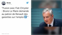 Projet de fusion Renault-Fiat. Bruno Le Maire exige des garanties