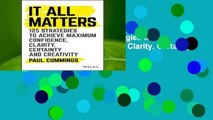 Online It All Matters: 125 Strategies to Achieve Maximum Confidence, Clarity, Certainty, and