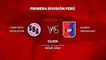 Previa partido entre Sport Boys Association y Alianza Universidad Jornada 15 Apertura Perú - Liga 1
