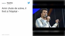 Le chanteur Amir blessé après une chute sur scène
