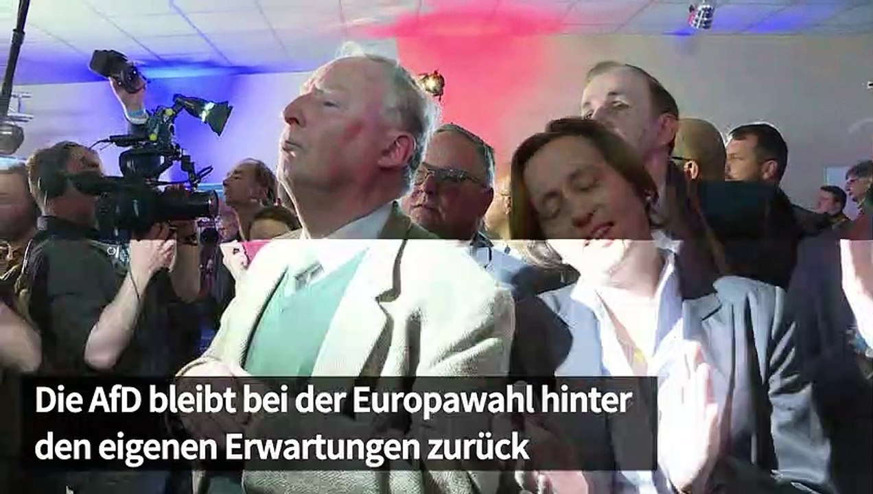 AfD bleibt bei EU-Wahl hinter Erwartungen zurück