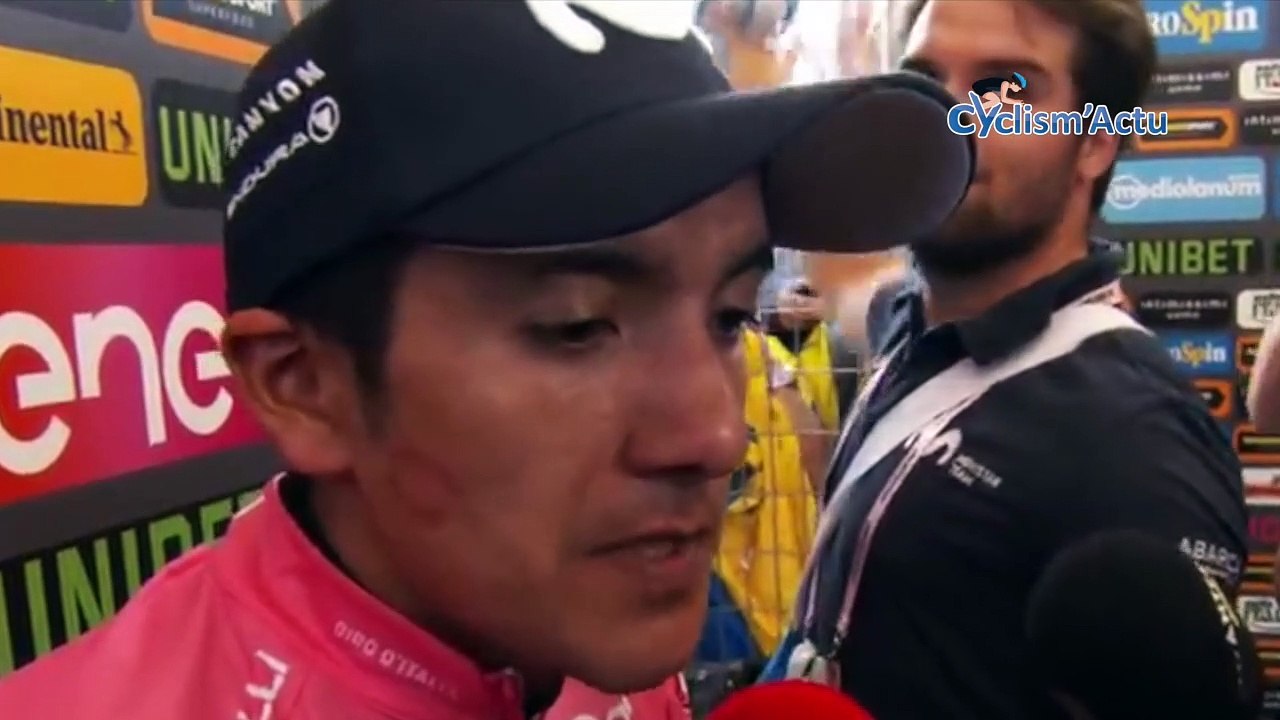 Tour d'Italie 2019 - Richard Carapaz : "Vincenzo Nibali est très fort... !"