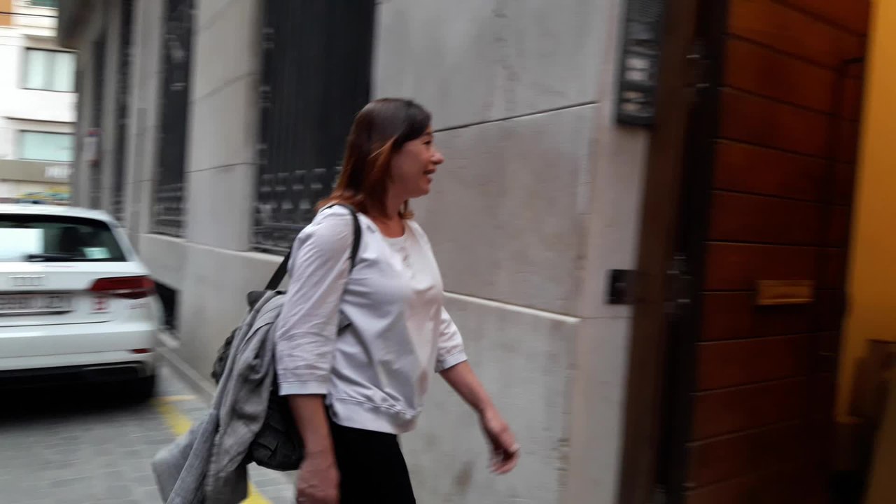 Armengol llega a la sede del PSIB para seguir el escrutinio