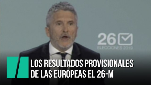 Los resultados provisionales de las elecciones europeas el 26-M