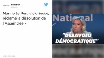 Européennes. Marine Le Pen appelle Emmanuel Macron à « dissoudre l’Assemblée nationale »