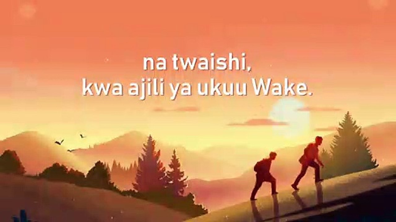 2019 Swahili Gospel Worship song | "Toa Akili na Mwili ili Kutimiza Agizo la Mungu" (Lyrics Video)