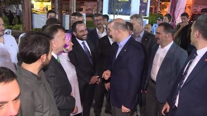 Bakan Soylu Beyoğlu'nda sahur programına katıldı