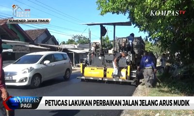 Jelang Lebaran Perbaikan Jalan Pelabuhan Dikebut