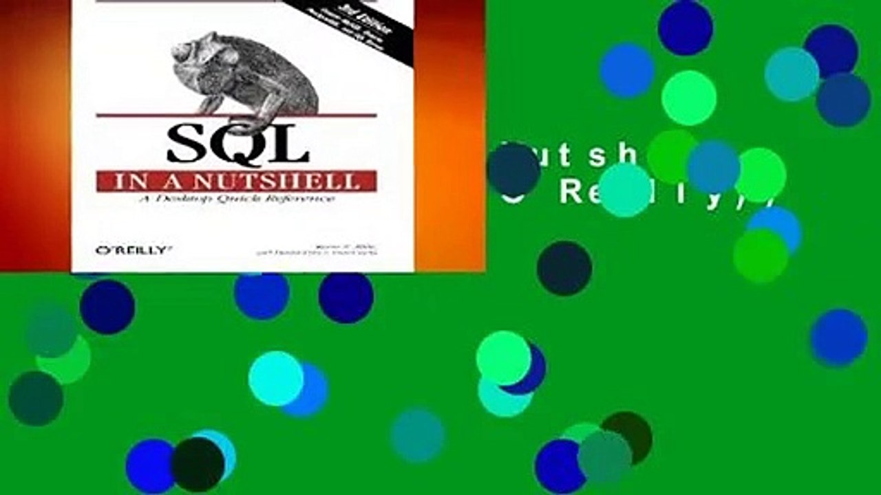 [Read] SQL in a Nutshell (In a Nutshell (O Reilly))  For Full