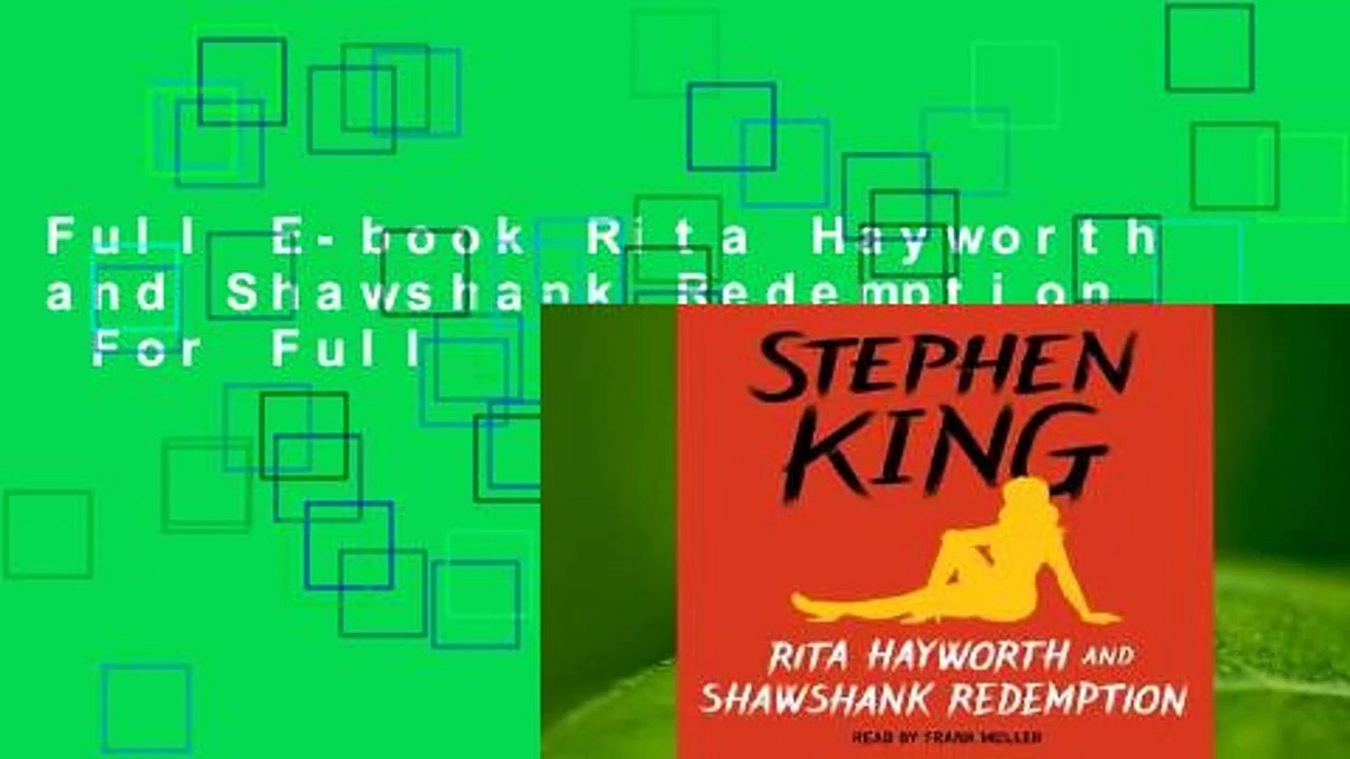 Rita Hayworth E La Redenzione Di Shawshank