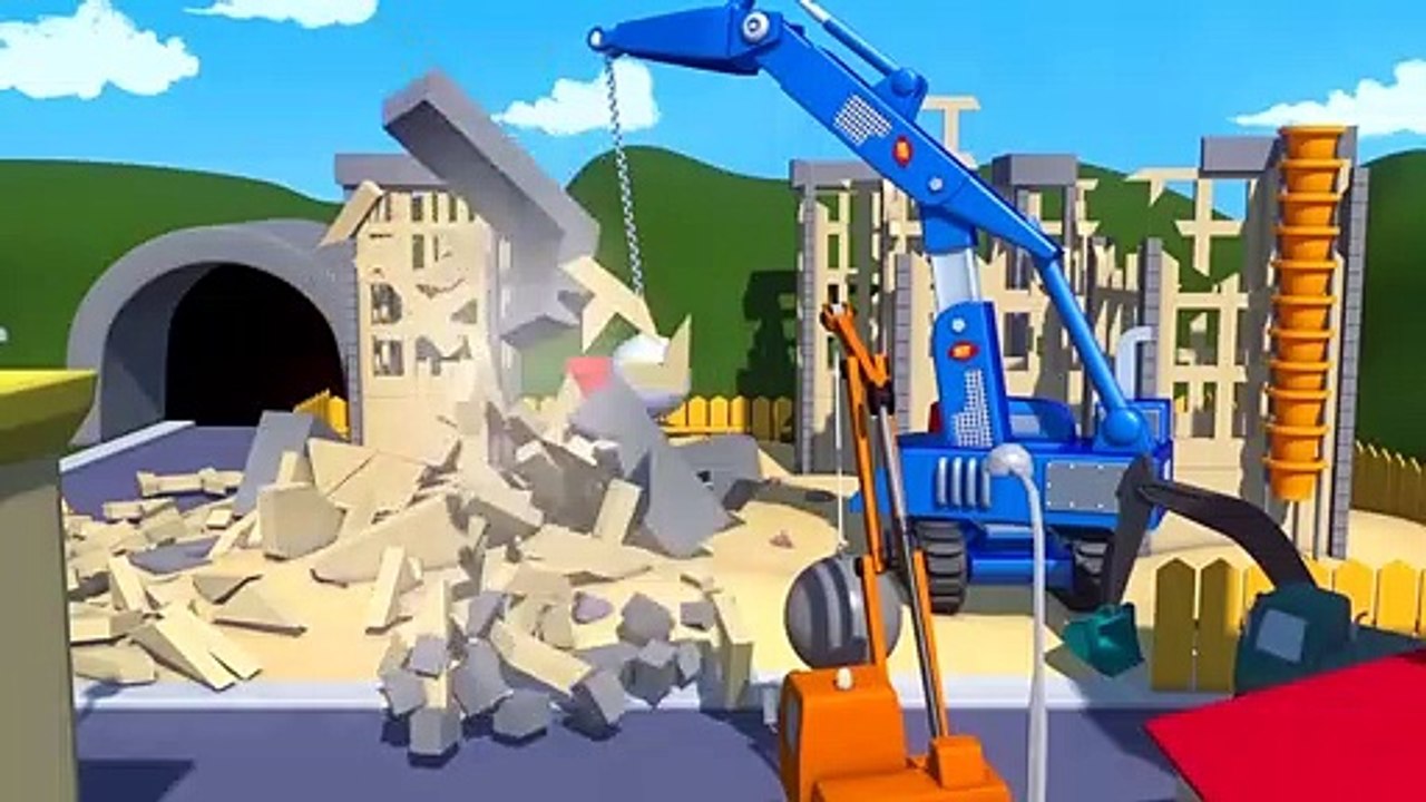 Carl le Camion Transformer et le Camion de démolition à Car City| Dessin animé pour enfants