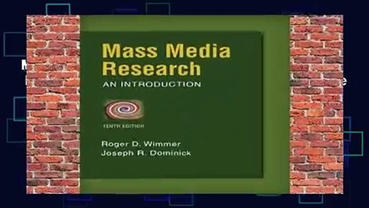 Mass Media Research: An Introduction Complete    Mass Media Research: An Introduction Complete