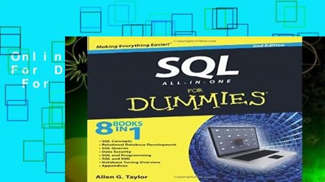 Online SQL All-in-One For Dummies, 2nd Edition For Kindle