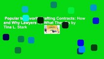 Popular to Favorit  Drafting Contracts: How and Why Lawyers Do What They Do by Tina L. Stark