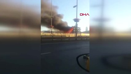 FİKİRTEPE'DE TEK KATLI BİNANIN ÇATI KATINDA YANGIN ÖLÜ VE YARALILAR VAR