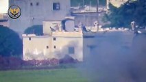تدمير قاعدة م.د لميليشيا أسد بمن فيها من العناصر غربي حماة (فيديو)