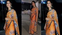 Katrina Kaif looks beautiful in floral printed sari; Watch Video | Boldsky