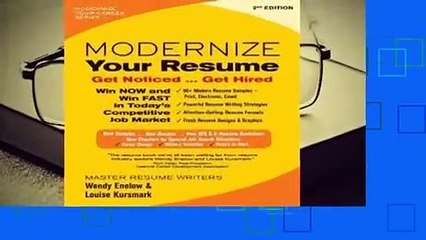 About For Books  Modernize Your Resume: Get Noticed...Get Hired Complete