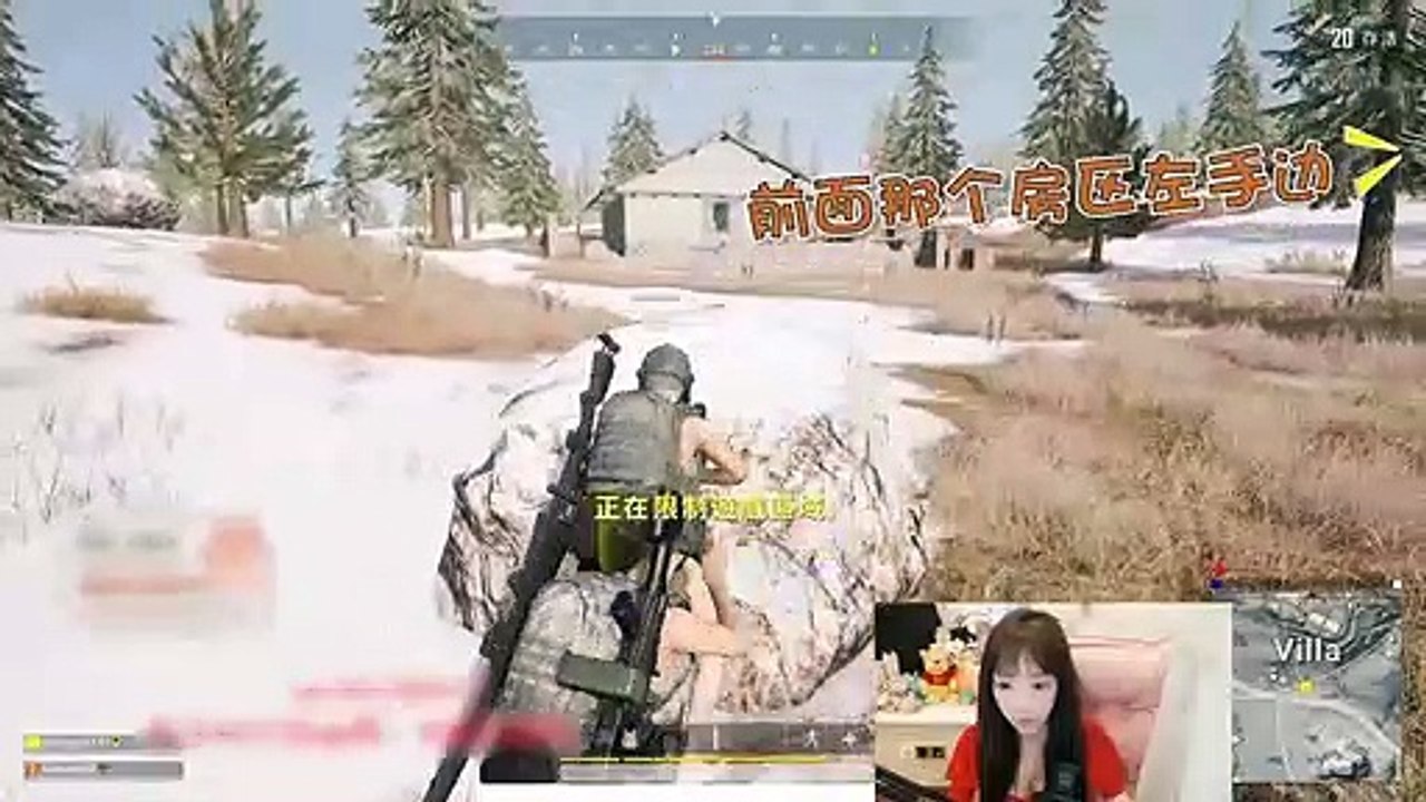 绝地求生虎牙童话：童话双排吃鸡，2V4神仙配合，网友：打出了一个连的感觉
