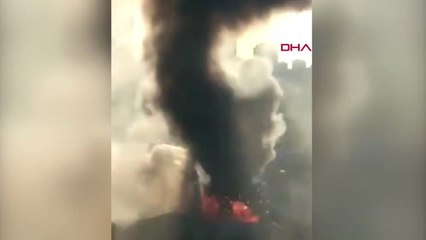 FİKİRTEPE'DE BİNANIN ÇATI KATINDA YANGIN -6