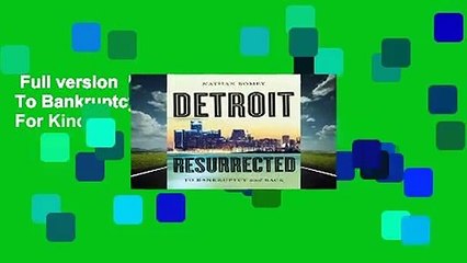 Detroit Resurrected: The City’s Journey from Bankruptcy to Revival 📖