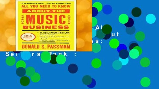 About For Books All You Need to Know About the Music Business: 10th Edition Best Sellers Rank :