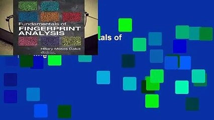 Full E-book  Fundamentals of Fingerprint Analysis  For Online
