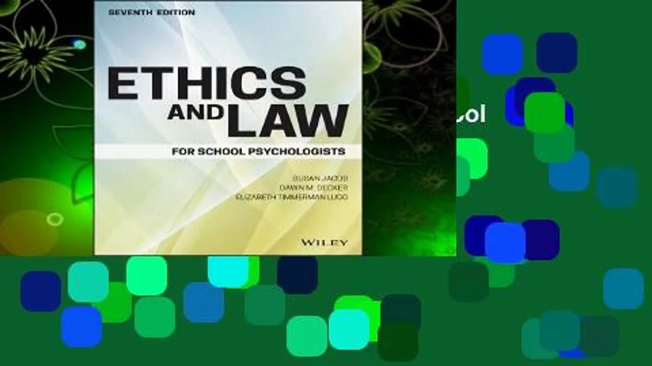 Full version  Ethics and Law for School Psychologists  For Kindle