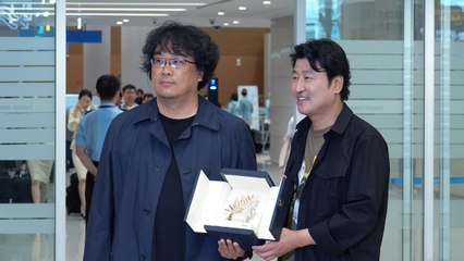 [Y영상] '칸 황금종려상' 봉준호X송강호, 금의환향 귀국 현장 / YTN