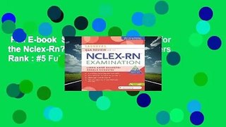 Full E-book  Saunders Q & A Review for the Nclex-Rn? Examination  Best Sellers Rank : #5 Full