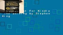 Any Format For Kindle  The Shining by Stephen King