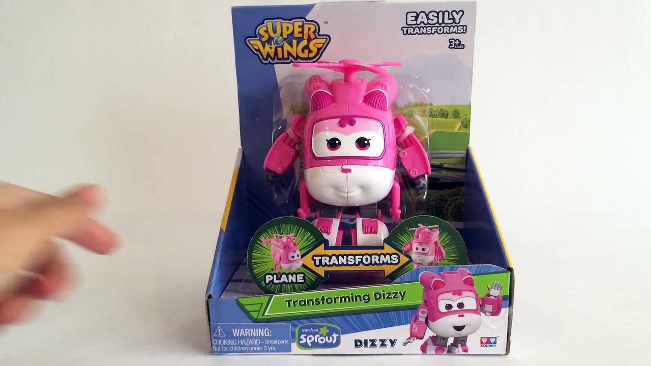 Super Wings Dizzy Transforming Robot Helicopter Airplane 출동슈퍼윙스 신제품 장난감 - Unboxing Demo Review