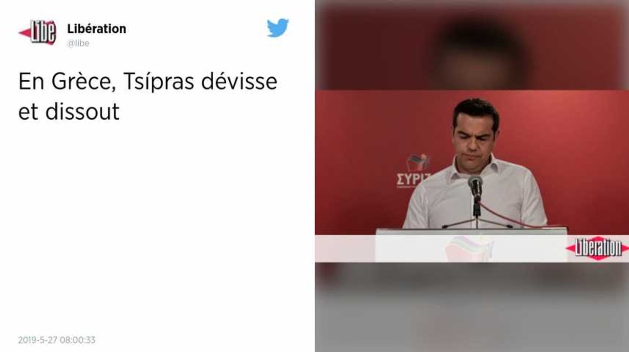 Sanctionné aux européennes, le Premier ministre grec Alexis Tsipras appelle à des législatives anticipées