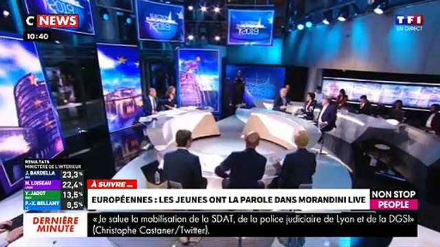 Européennes: Revoir le violent clash entre Gilbert Collard et Daniel Cohn-Bendit hier soir sur le plateau de TF1 - VIDEO