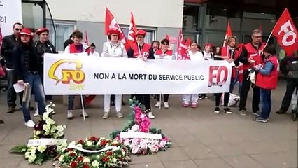 Sarreguemines : une marche funèbre contre la destruction du service public