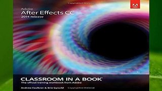 Full E-book  Adobe After Effects CC Classroom in a Book (2014 release)  Review