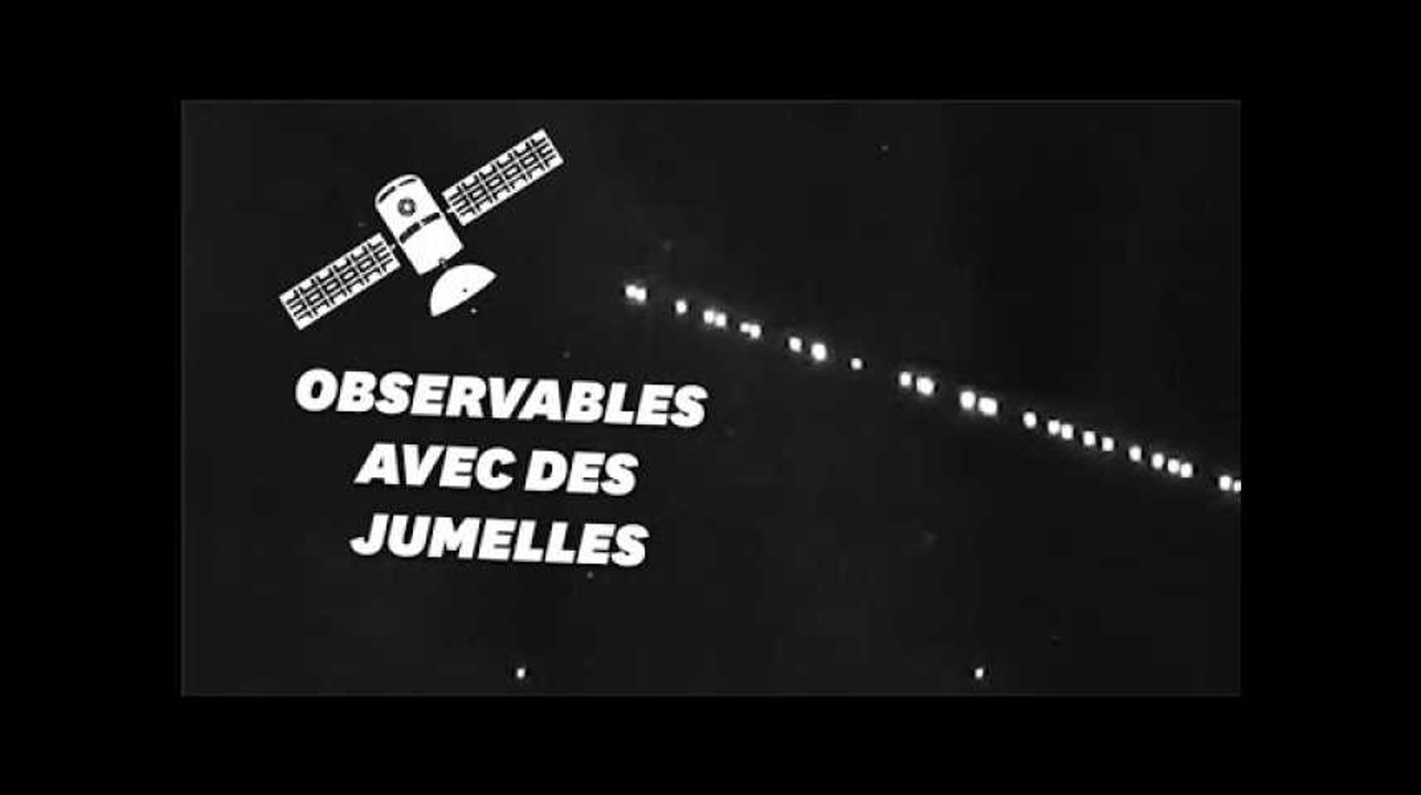 Les satellites Starlink visibles en file indienne depuis la terre