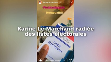 Karine Le Marchand radiée des listes électorales !