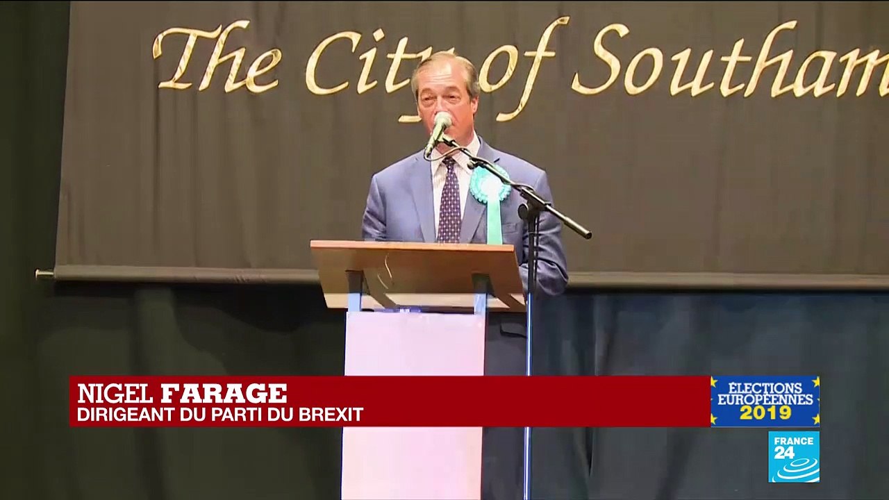 Élections européennes : Discours de Nigel Farage suite à sa victoire au Royaume-Uni