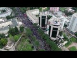 Report TV -Pamjet me dron nga protesta e opozitës ora 18 e  20